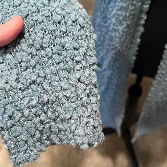 Listicle Light Blue Textured Cardigan - Picture 7 of 11